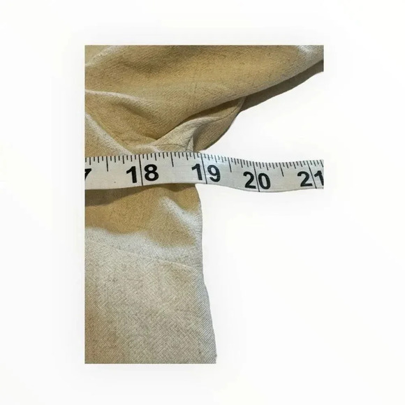 NEW Worthington Women’s Small Tan Linen Blend Balloon Sleeve Crewneck Top NWT - Picture 5 of 7